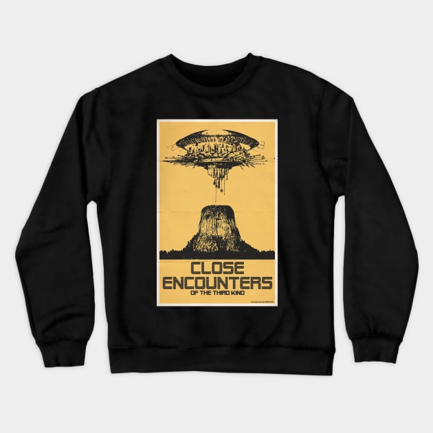 Close Encounters of the Third Kind Movie Poster Crewneck Sweatshirt by trevorduntposterdesign